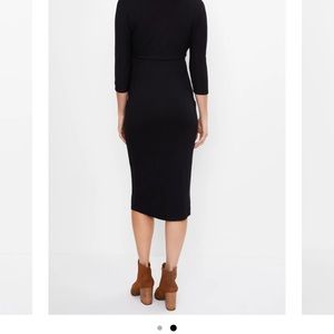 Jessica Simpson black twist maternity dress